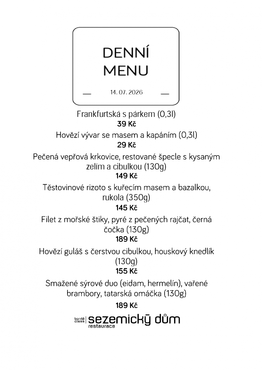 Denní menu
