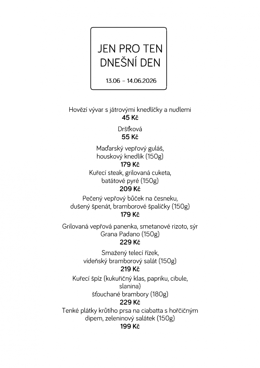Denní menu