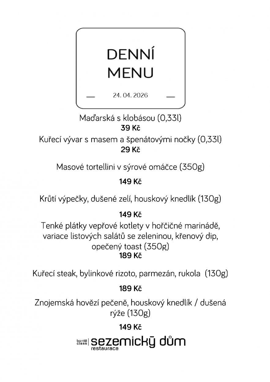 Denní menu