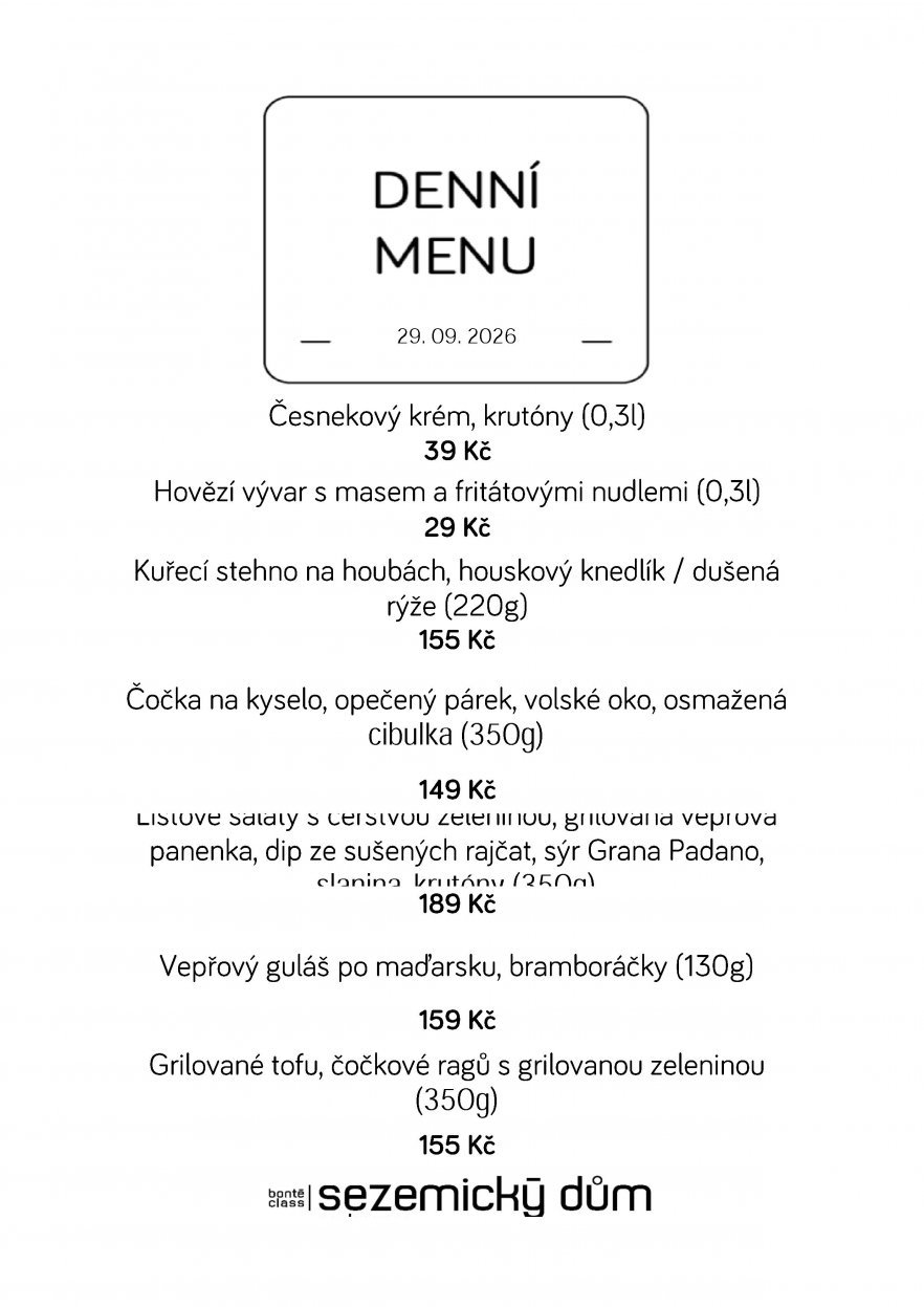 Denní menu