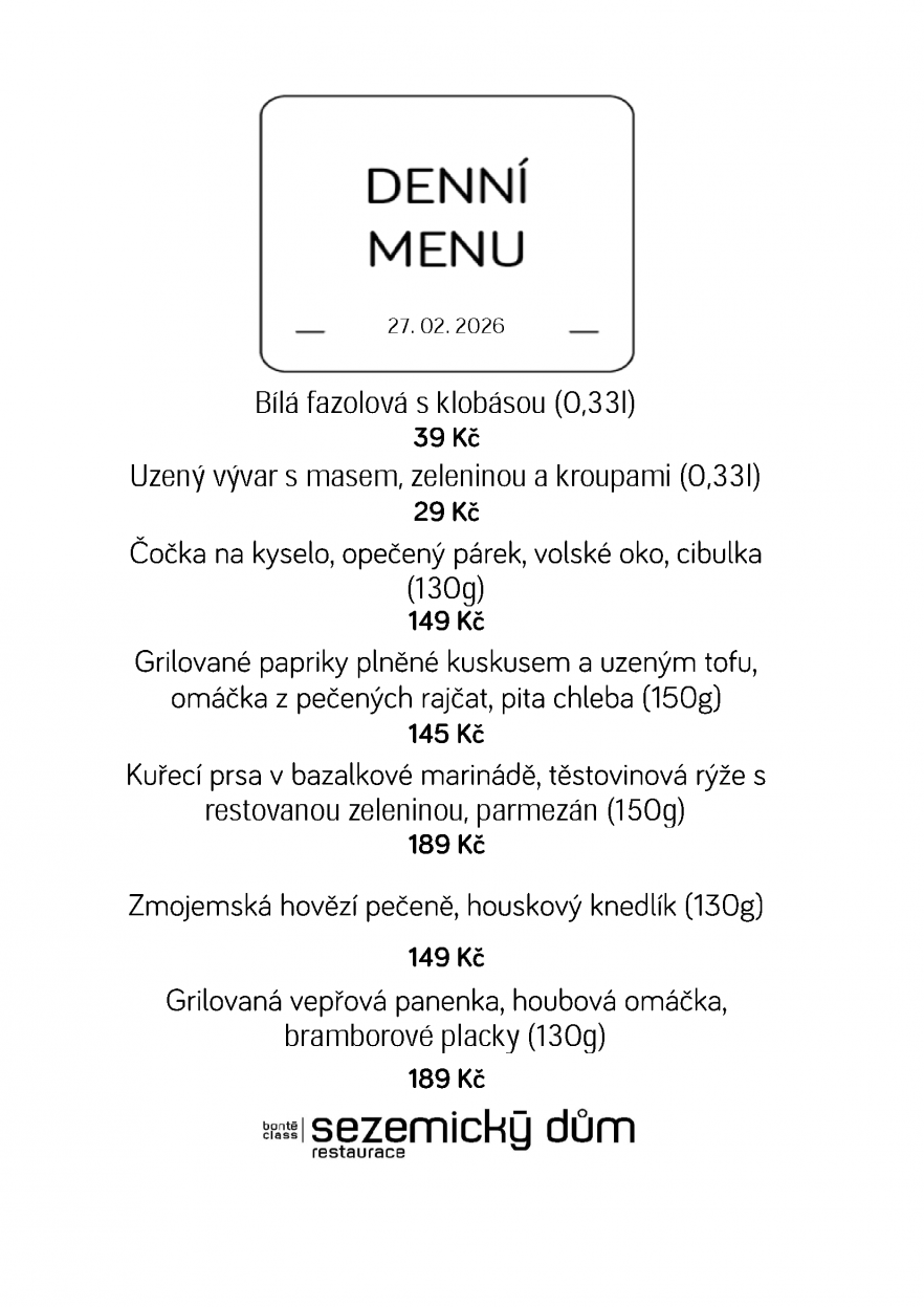 Denní menu
