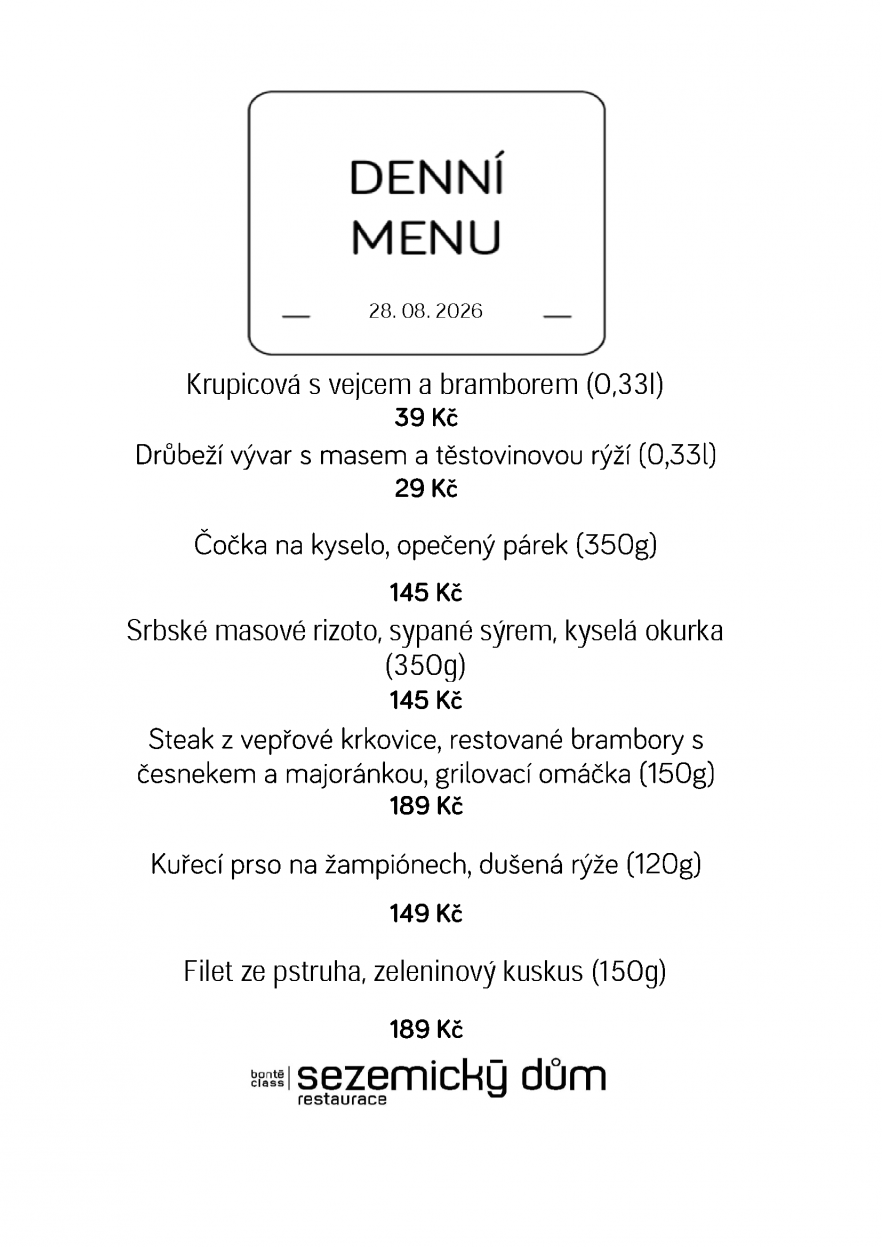 Denní menu