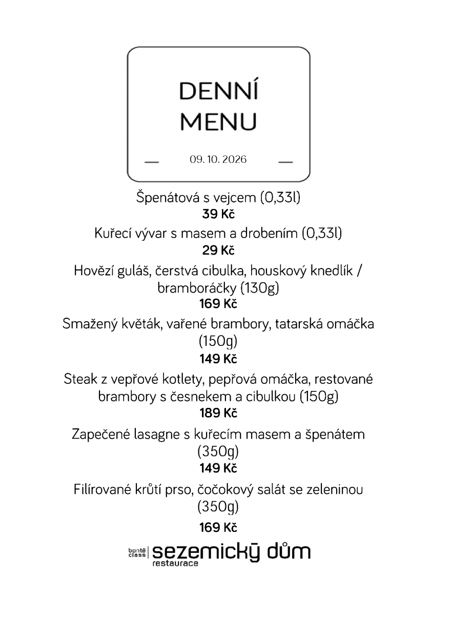 Denní menu